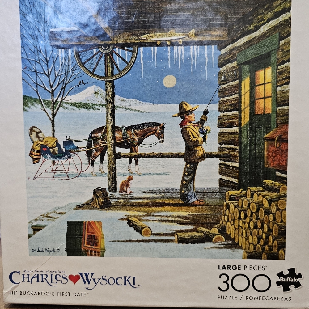 Charles Wysocki 'Lil Buckaroo's First Date' Puzzle